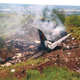 Crews search the crash site, just hours after Flight 43 went down.